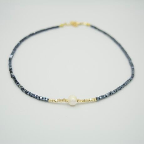 KESHI Necklace - Dark blue