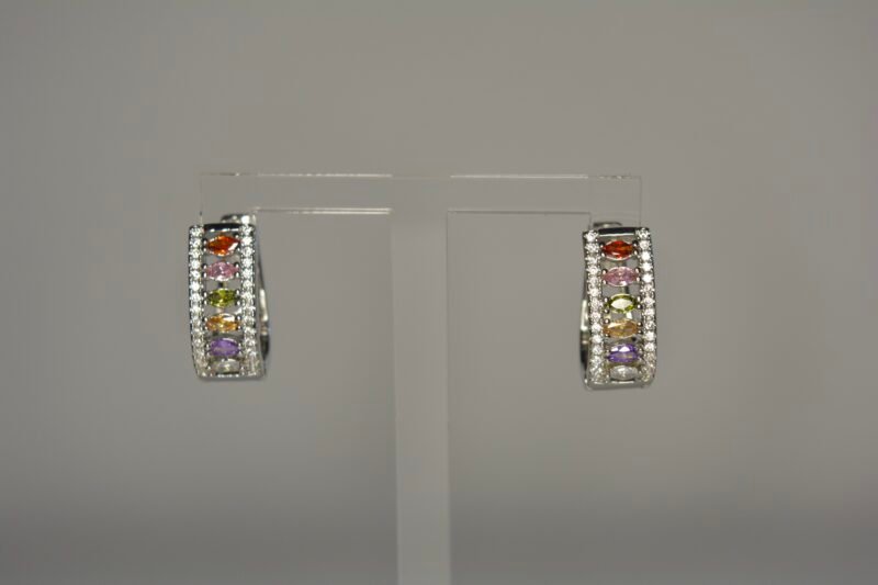RAINBOW Silver earrings