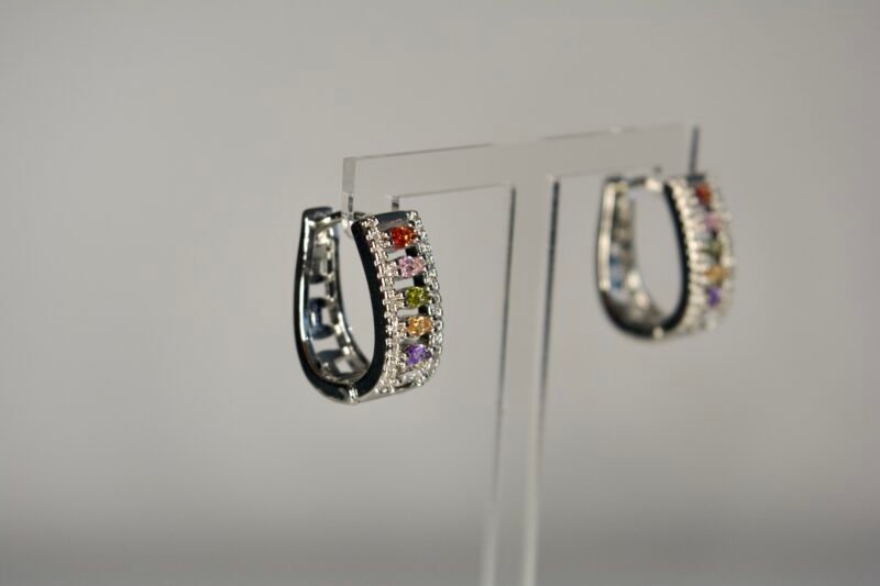RAINBOW Silver earrings