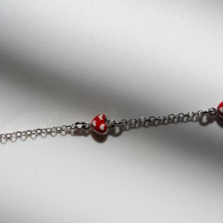 LOVE HEARTS Silver bracelet