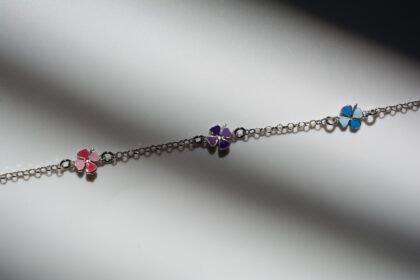 RAINBOW FLOWERS Βραχιόλι Ασημί