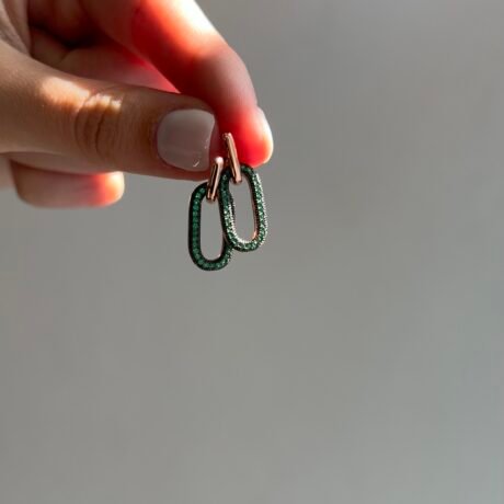 ZIRAYA Σκουλαρίκια Πράσινα